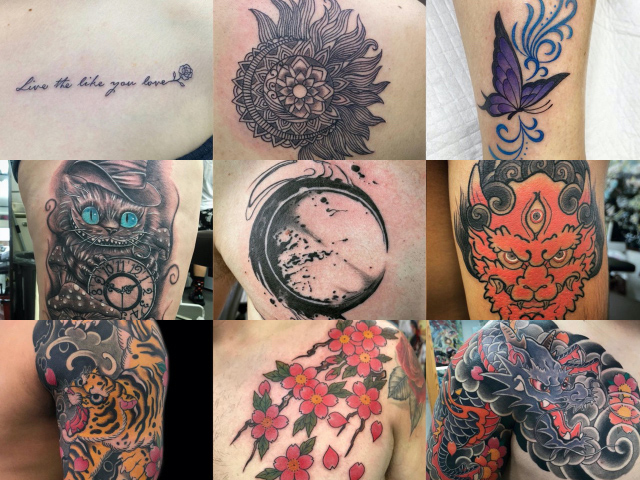 施術例 example of tattoo